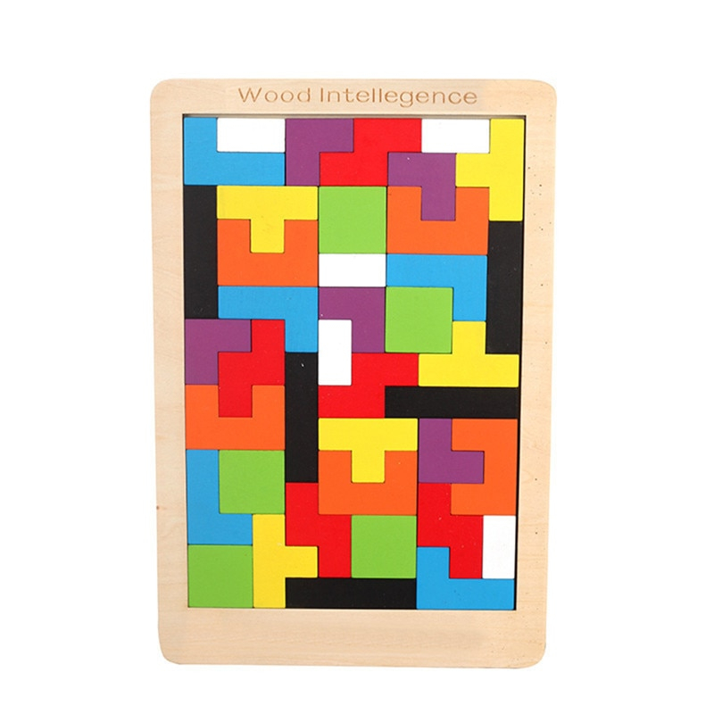 Wooden 3D Tetris Puzzle